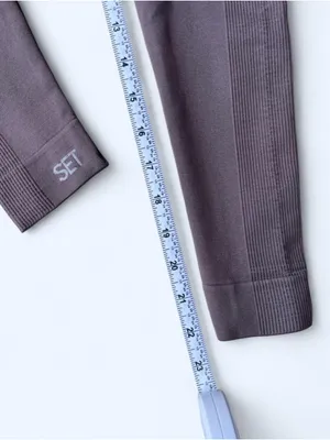 SET Active High-Waist Seamless Leggings in Mauve Activewear Yoga Pilates Gym XS thumbnail 4