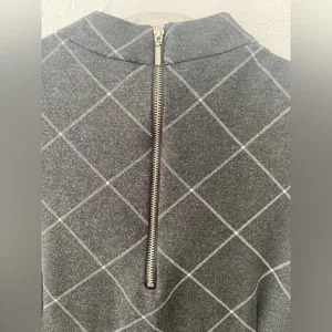 Sharagano Sleeveless Dress Gray/White‎ Size 6 thumbnail 5
