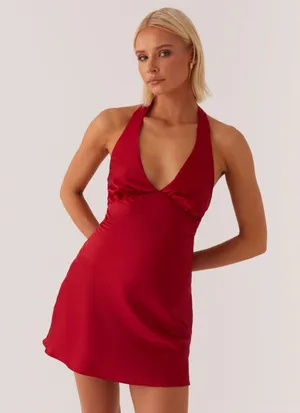 Peppermayo Mini Dress red heavy hearted  thumbnail 1