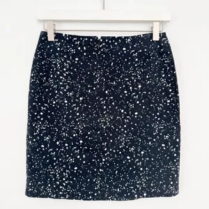 Kate‎ Spade Skirt Size 0 Dark Deer Dot Polka Speckled Print Old Money Retro thumbnail 5