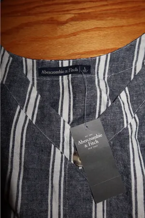 Abercrombie Striped Tank Top Button Front thumbnail 4