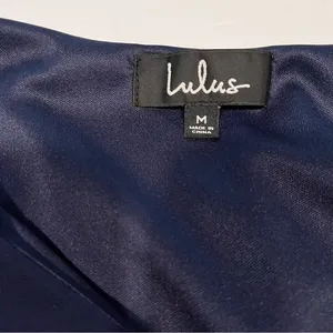 Lulus Shifting Dears Navy Blue Long‎ Sleeve Dress MEDIUM thumbnail 10