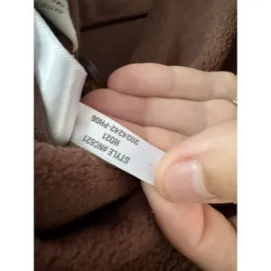 Madewell (Re)sourced Brushed Side-Button Relaxed Sweatshirt Brown size Small thumbnail 5