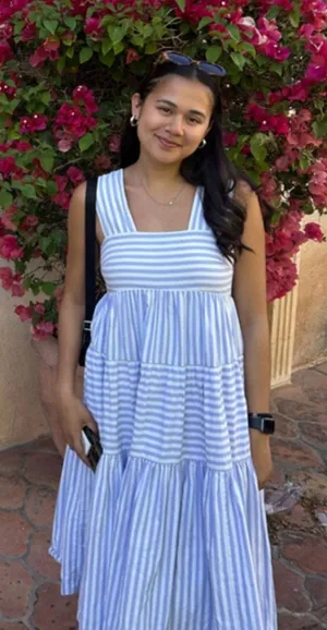 BY ANTHROPOLOGIE Helena Square Neck Tiered Midi Dress Size Small thumbnail 1