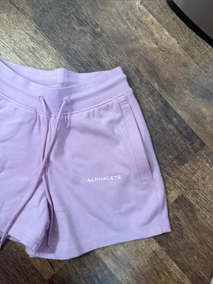 Alphalete Women's Essential Core Athletic Shorts pink thumbnail 8