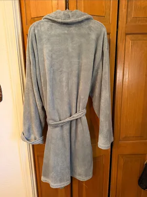🤗🤗🤗3 for 12$🤗🤗🤗Slouchy Short Robe for Women - Light Gray thumbnail 6