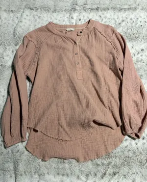 Pink OTT Long Sleeve Blouse thumbnail 1