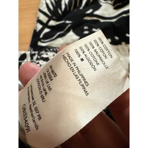MAEVE Anthropologie Tenley‎ twill track pants black white jungle cat panther XS thumbnail 5