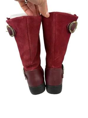 Alegria Kris Boots Womens Size 36/5-5.5 Red Leather Mid Calf Comfort Fall Winter thumbnail 8