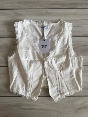 Princess Polly Silvanna Top White Size 12 NWT IN PACKAGE thumbnail 5