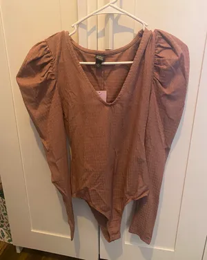 Wild Fable Mauve Bodysuit thumbnail 1