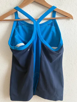 Lululemon Women's Ujjayi Tank w/Shelf Bra – Navy Blue, Size 6 thumbnail 2