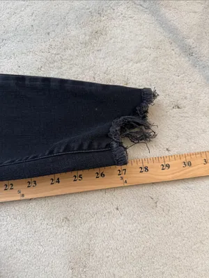 Good American Jeans Skinny Ankle Black Stretch Denim Low Rise Pants 8/29 thumbnail 10