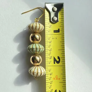 retro vintage style acrylic beads lightweight dangle earrings❤️ thumbnail 4