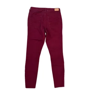 Aeropostale Womens Burgundy Skinny Jeans Maroon Stretch Denim Pants Size 4/27R thumbnail 2