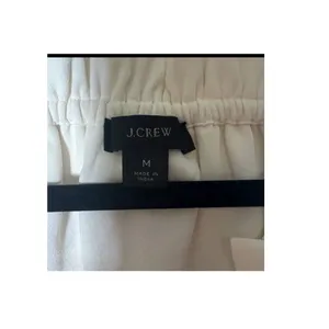 J.Crew‎ Ivory Drapey Ruffleneck modest office  career size Medium thumbnail 3