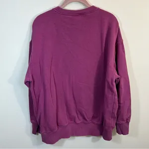 Nike‎ Women’s Magenta Pink Center Swoosh Crewneck Sweatshirt Small thumbnail 9