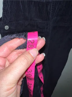 Old Navy Black Corduroy Women's Overalls thumbnail 6