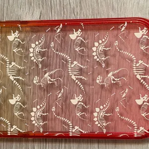Casetify Dinosaur Fossils/skeleton Ombré iPhone 15 pro max impact case thumbnail 2