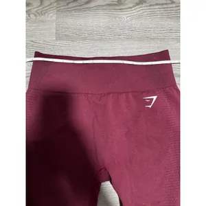 Gymshark Burgundy Red‎ Seamless High Waisted Workout Leggings size XL Gym thumbnail 4