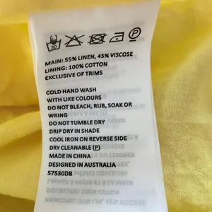 Bardot Labella Midi Dress Yellow Floral Size 6 Linen Bustier Halter Vintage Vibe thumbnail 8