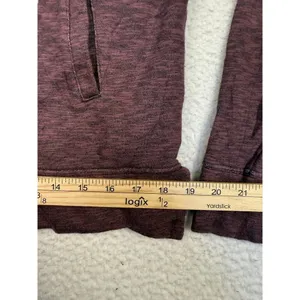 Carhartt‎ Newberry Hoodie Womens XS Relaxed Fit Maroon French Terry Pullover thumbnail 6