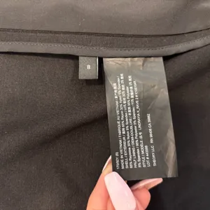 Theory Lindrayia Blazer in Black Women's Size 8 Slim Fit Open Front Patch Pocket thumbnail 5