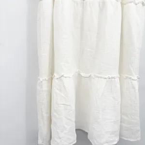 Pomander Place Tuckernuck Womens White Morgan Ruffle Tiered Gauze Mini Dress XL thumbnail 4