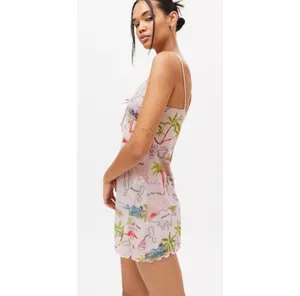URBAN OUTFITTERS Spaghetti Straps Island Paradise Mini Dress thumbnail 2