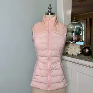 Lululemon Down For It All Vest Down Winter Coat Pink Mist Size 4 thumbnail 4