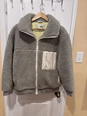 Wilfred Free  Aritzia Teddy Sherpa Jacket Zip Up Medium thumbnail 2
