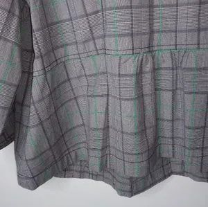 Venezia 18 Black White Fine Plaid Jacket Plus Green thumbnail 7