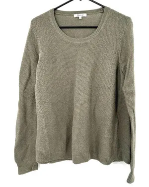 Madewell size Large‎ olive or army green knit sweater thumbnail 1