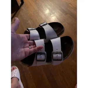 Birkenstock Arizona sandals two straps with adjustable buckles white 39 thumbnail 3
