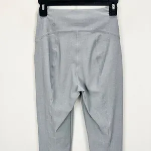 Lululemon Here to There High Rise 7/8 Pant Crosshatch Texture Magnet Grey US 4 thumbnail 10