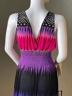 Pink New Women’s striped sleeveless dress size XL For size 14-16 thumbnail 7