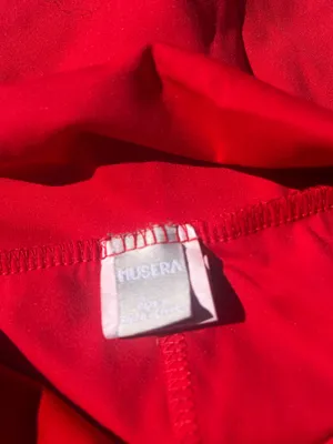 Red athletic skirt built in shorts thumbnail 3