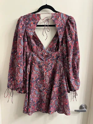 For Love And Lemons Tonya Long Sleeve Mini Dress Size Small thumbnail 8
