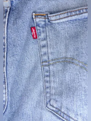 Levi's 501 High Rise Raw Hem Straight Leg Jeans | Light Wash thumbnail 10