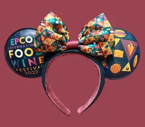 Disney Colorful Epcot Food & Wine Festival 2022 Mickey Ears thumbnail 1