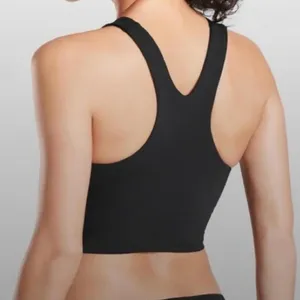 Athleta Black Conscious Crop Racerback Sports Bra Sz L thumbnail 11