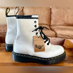 DR. MARTENS White Combat Boots thumbnail 5