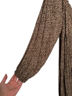 Gilli Women's Floral Long Sleeve Sweetheart Neck Dress Size L thumbnail 3