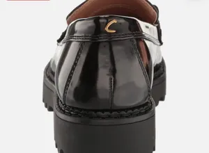 Circus by Sam Edelman Z5230* Black Faux Leather Deana Lug Sole Loafer thumbnail 3