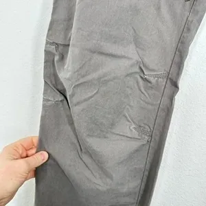 Vintage Y2K 2007 Classic Rise Old Navy Wide Leg Grey‎ Chino Pant Drawsting Hem thumbnail 9