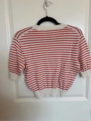 Madewell Textural-Stitch Cotton Sweater Small thumbnail 4