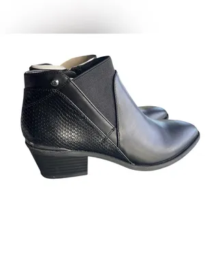 Simply Vera Vera Wang Skylark Faux Leather Black Booties 5.5 NEW thumbnail 3