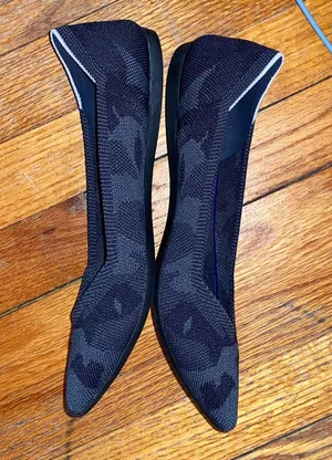 Rothy's The Point Women's Flats Black Camo thumbnail 3