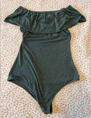 Off the shoulder body suit Green Size L thumbnail 1