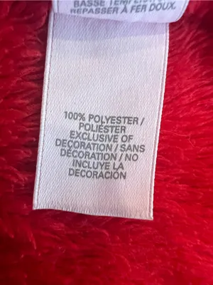 Victoria's Secret Plush Red Cozy Bath Robe Women Size S/P EUC thumbnail 4